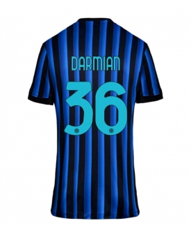 Billige Fotballdrakt Inter Milan Matteo Darmian #36 Replika Hjemmedrakt Dame 2025-26 Kortermet Billige Fotballdrakt Inter Milan Matteo Darmian #36 Replika Hjemmedrakt Dame 2025-26 Kortermet